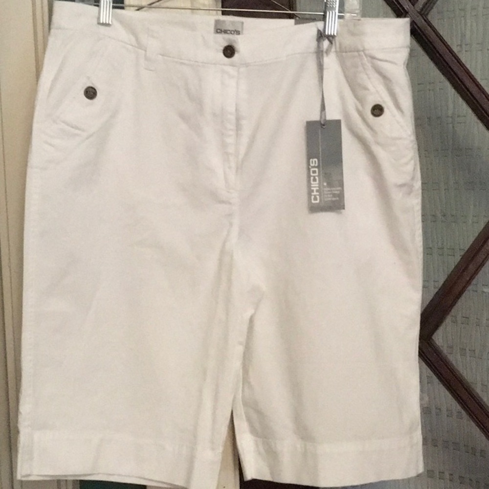 White Bermuda shorts